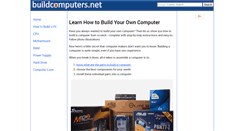 Desktop Screenshot of buildcomputers.net